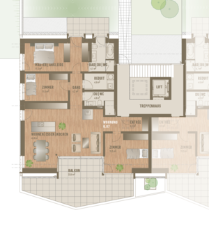 Grundrissplan Wohnung 6.07