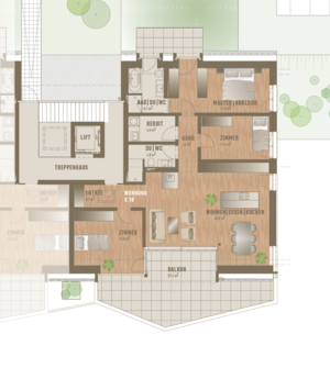 Grundrissplan Wohnung 6.16