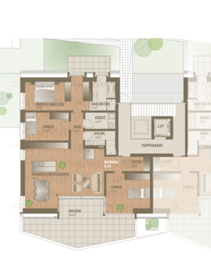 Grundrissplan Wohnung 6.23