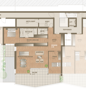 Grundrissplan Wohnung 3.09